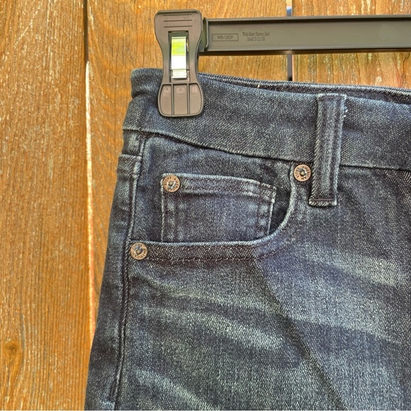 AMERICAN EAGLE Curvy Super Hi Rise Shortie Stretch Women's Denim Shorts Size 4 - Picture 5 of 11
